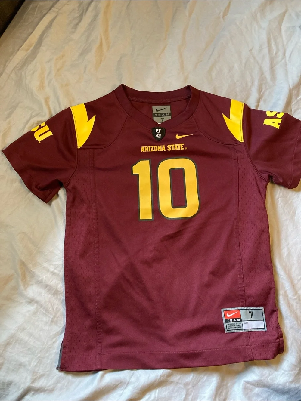 Nike Kids Arizona State Maroon & Gold Football Jersey #10